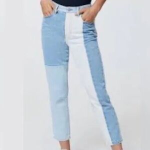 Pacsun two-tone patchwork Mom Jean size 29